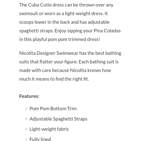 Nicolita cutie black dress coverup - Picture 3 of 3